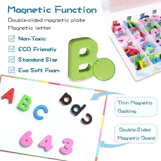 Uppercase Lowercase Foam Alphabet Abc Magnets For Fridge Set Educational Refrigerator Toys P9T1