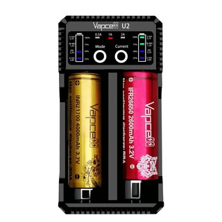 Vapcell U2 Li-Ion LiFePo4 Ni-MH Ni-Cd Battery Charger 2-slots