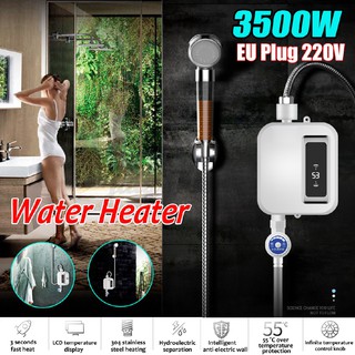 ▤▲【HOT】 JULY 220V 3s 3500W Instant Electric Tankless Hot Water Heater Shower Kitchen Bathing