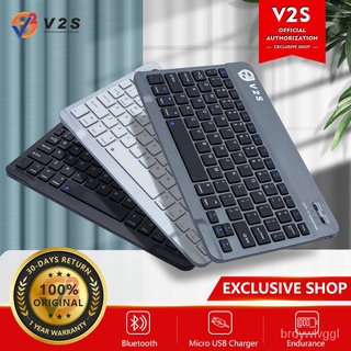 V2S BK-1000 Tablet keyboard Wireless Bluetooth Keyboard For Ipad and Android Tablet Usb rechargeable