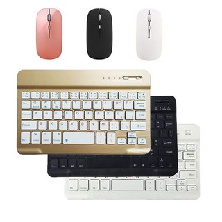 mini Bluetooth Keyboard phone laptop ipad keyboard slim thin wireless keyboard Bluetooth mute mouse (1)