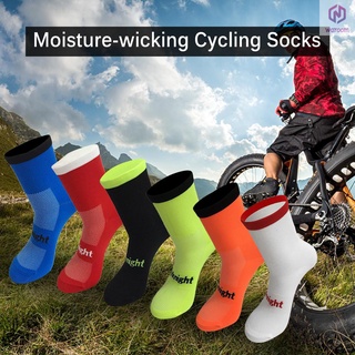 Cycling Socks Moisture-wicking Bike Socks Men Women Sports Running Gym Training Socks Size 7-12