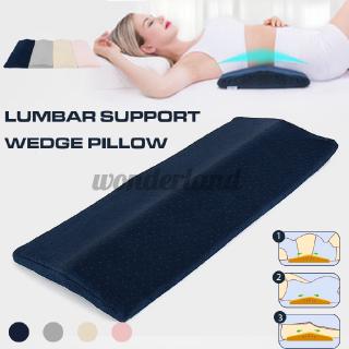 Memory Foam Lumbar Support Wedge Pillow Bed Cushion Sleeping Leg Pad Yoga Pad (1)