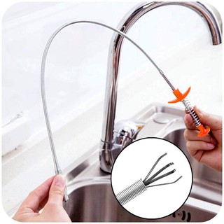 Flexible Drain Unclog Grabber Cleaning Tool Sink Hair Remover for Home Kitchen