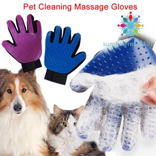 Pet Products Accessories Cats Dogs Massage Glove Soft TPR Pets Bath Brush Shower Grooming Comb
