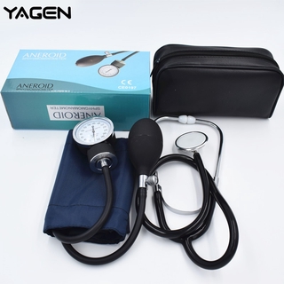 New Aneroid Sphygmomano meter Cuff Blood Pressure Monitor with Stethoscope Nylon Cuff Dial for Docto