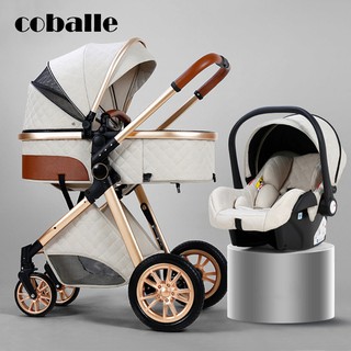 Royal Luxury Baby 3 in 1 Stroller High Landscape Folding Kinderwagen Pram Baby Carriage Portable Tra