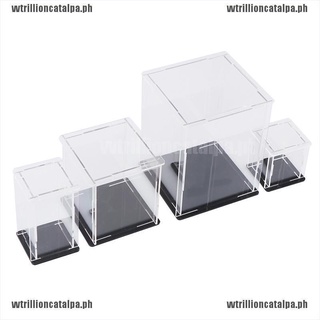 ✲✗{hot_vv}Acrylic Display Case Self-Assembly Clear Cube Box UV Dustproof To