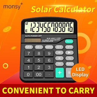 Calculator Solar Electronic Digital Display Office Desktop Casio Calculator