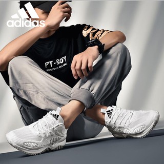 Adidas Shoes Casual Shoes Running Shoes Breathable Mesh Men's Street Style Men's Shoes Lightweight Soft Bottom Jogging Shoes Couple Shoes Women's White Shoes 36-44 (3)