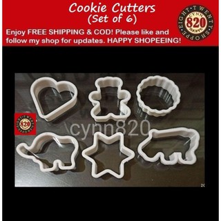 Cookie / Pastry Cutters (6 Designs per set)
