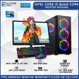 Intel Core i5 1st 2nd 4th Gen Quad Core Gaming Desktop | 8GB RAM I 500GB HDD I 1GB VIDEO CARD