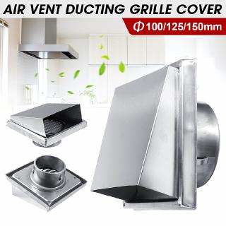 allinone♥ Wall Air Vent Ducting Ventilation Exhaust Grille Cover Outlet Stainless Steel