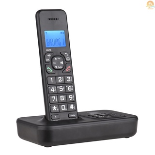 Expandable Cordless Phone System with Telephone Answering Machine 3 Lines LCD Display Caller ID Support Up to 5 Handsets Connection 50 Phone Book Memories Hands-free Calls Intercom Conference Call Mute Function 16 Languages for Office Business Home Family