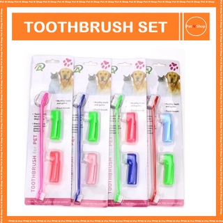 Toothbrush Set for Cats and Dogs Pet Accessories