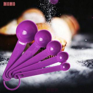 MOMO 5pcs Baking Cooking Tools Plastic Measuring Spoon Measuring Ladle with Scale