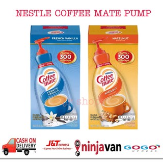 Nestle Coffee mate Coffee Creamer Hazelnut Liquid Pump Bottle 50.7 Ounces