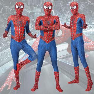Spiderman Cosplay Adult Kids Costume Zentai Jumpsuit (3)