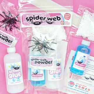 Slime Kit Spider Web DIY Party Giveaway Set Souvenir (1)