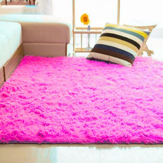 80 x 120 cm - Soft Fluffy Anti-Skid Shaggy Floor Mats Rugs Bedroom Bathroom Carpet - Set A