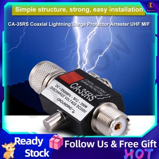 Ready Stock/۞[READY STOCK] CA-35RS Coaxial Lightning Surge Protector Arrester Male to Female UHF con
