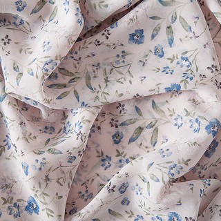 Chiffon Fabric Floral Printed Garden Chiffon Dress Clothing Fabric Summer Pure Color Chiffon Lining (3)