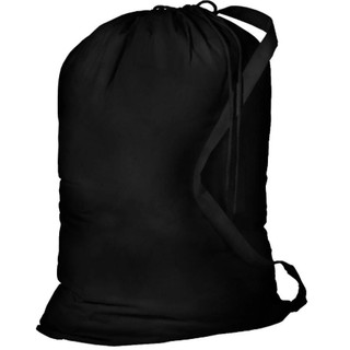 Heavy Duty Natural Cotton Laundry Bags (Black)