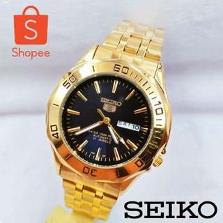 Men Watches✸▣∏Seiko-5 Men's watch Double Date Japan Movement Automatic Hand Movement Water Resist
