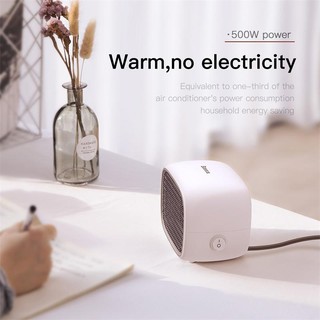 500W Electric Heater warmer Plug Portable Home Heater Handy Warmer for Home Office Household Fan Hea (2)