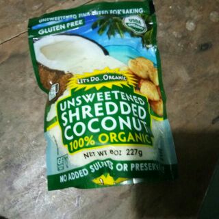 Lets do It Organic Unsweetened Shredded Coconut 8oz (1)