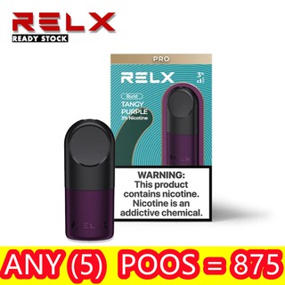 【In Stock】Autherntic RELX Infinity Pods Vape Pod Compatible with Relx Infinity Tangy Purple (1)
