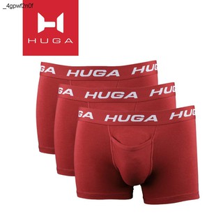 underwearHuga Underwears 3 in 1 Mens Cotton Boxer Briefs with Fly System