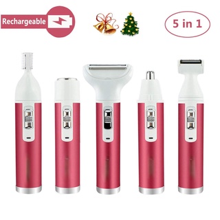 2 In 1 Hair Remover Rechargeable Women's Shaver Face Body Depilation Eyebrow Trimmer Beauty