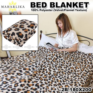 Maharlika 2B-180x200 Queen Size Cotton Blanket Kumot Soft Double Size (180cm*200cm) Made in Korea