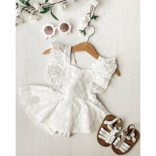 ☀Ready Stock☀Newborn Baby Girl Princess Backless Lace Casual Romper Tutu Dress Outfit (4)