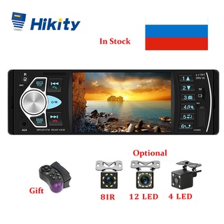 Audio Hikity Car Radio 1Din 4022D FM Stereo Audio Player Bluetooth Autoradio Recorder Support Rearvi
