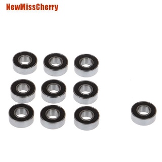 [NewMissCherry] 10pcs deep groove ball miniature bearing MR115-2RS black cover model car bearing