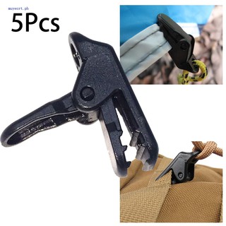 Heavy Duty Outdoor Camping Canopies Tent Awning Clamp Tarp Clips Balck Set 5Pcs