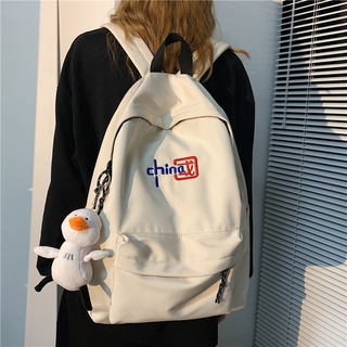 【HOT】backpack male schoolbag female ins backpack student Korean backpack large-capacity backpack mal (1)