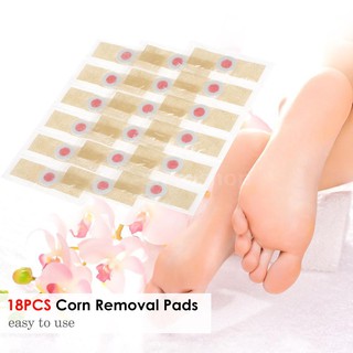 18PCS Corn Remover Wart Remover Foot Corn Remover Pads Corn & Callus Remover Cushions Corn Plaster with Hole Corn Treatment for Foot Care