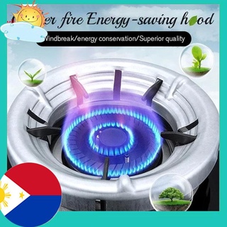 Stainless Iron Fire Stove Cover Energy Saving Gas Hood Windproof Gather Fire for Kitchenexquisite