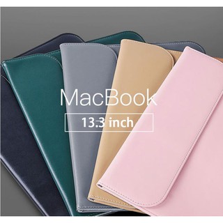 Fashion Laptop Protective Sleeve Envelope PU Leather Case Pouch For Apple MacBook Pro / Air