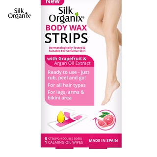 Silk Organix Body Wax Strips Grapefruit (4)
