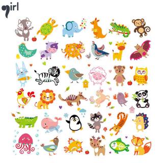 Cute Animals Patches Heat Transfer Iron on Patch Washable Baby Children Clothes Stickers DIY