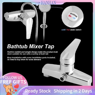 [Ready Stock] Bathroom Tub Shower Faucet Wall mount shower head bath faucet valve Mixer Tap JS
