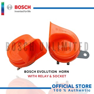 Bosch EVOLUTION FANFARE COMPACT HORN with Bosch RELAY & SOCKET
