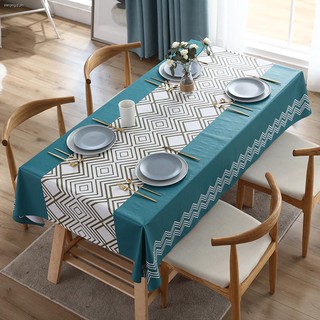 ☑Tablecloth waterproof and hot oil disposable Nordic tea table, table cloth art rectangle household plastic PVC mat