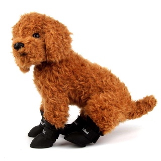 rain shoe☼✟✟4PCS/Set Dog Puppy Shoes PU Waterproof Pet Rain Boots Anti-Slip Pet Shoes