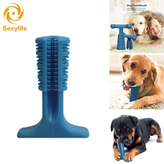 ♛SL Nontoxic Bite Resistant Rubber Dog Tooth Chew Toothbrush Dental Hygiene for Dogs Cats Pet