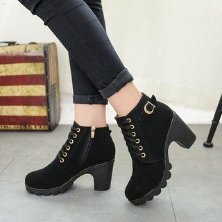 [wholesale]▦korea Fashion Women’s Suede High-Heel Boot Ankle Boots